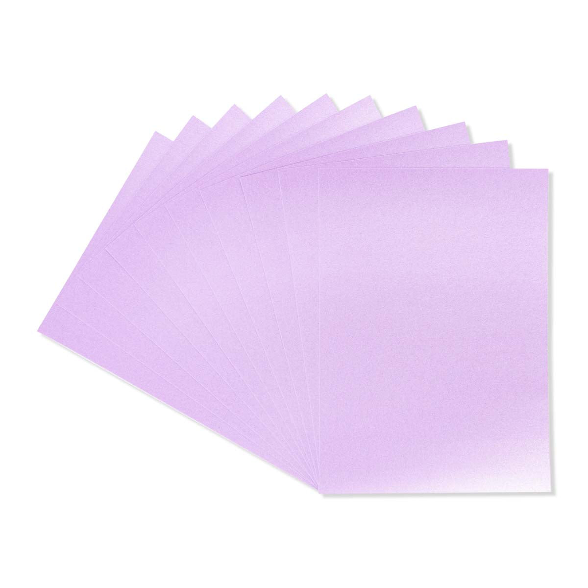 Crafter's Companion Centura Pearl Single Colour A4 10 Sheet Pack - Lilac