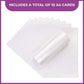 Crafter's Companion Centura Pearl Snow White Hint of Gold A4 Printable Card Pack - 10 Sheets
