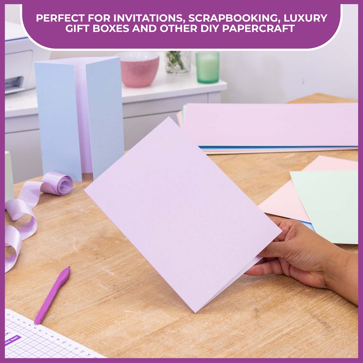 Crafter's Companion Centura Pearl Single Colour A4 10 Sheet Pack - Xmas Red