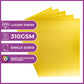 Crafter's Companion Centura Pearl Metallic A4 Single Colour 10 Sheet Pack - Solar Gold