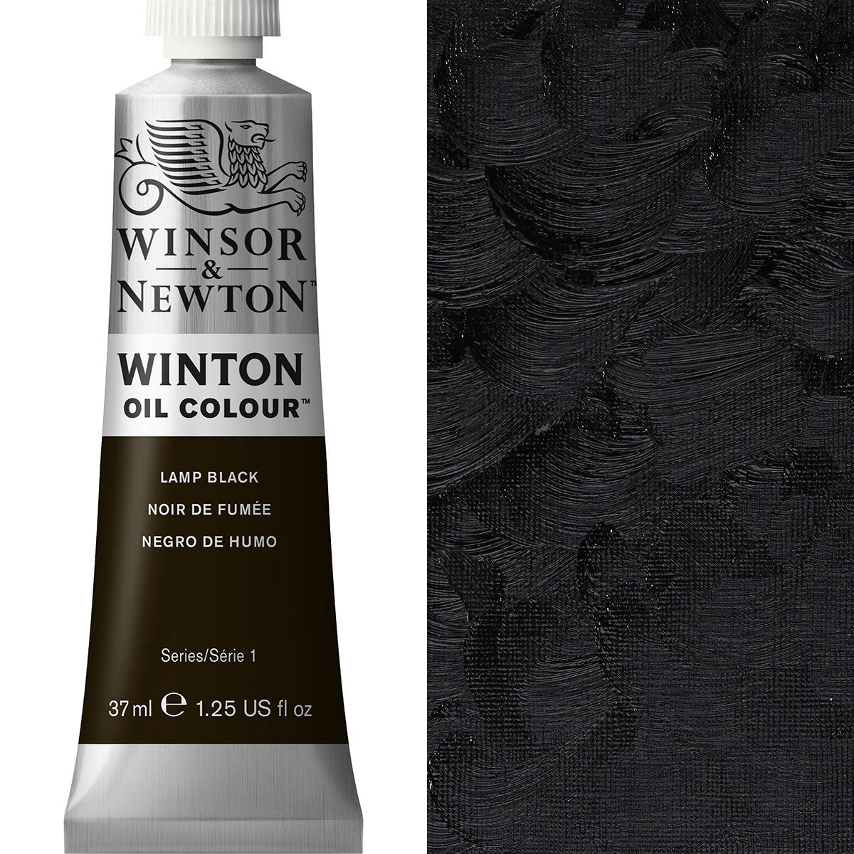 Winsor & Newton Winton Oil Colour 37ml Lamp Black - Winsor & Newton at DRK Crafts
