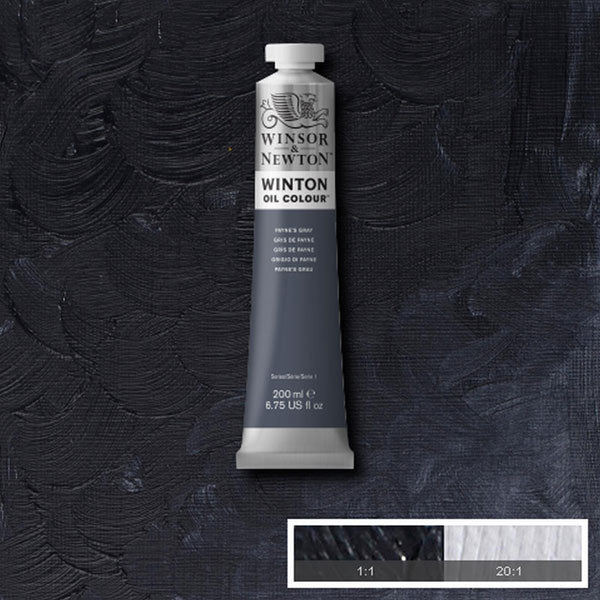 Winsor & Newton Winton Oil Colour 200ml Payne's Gray - Winsor & Newton at DRK Crafts