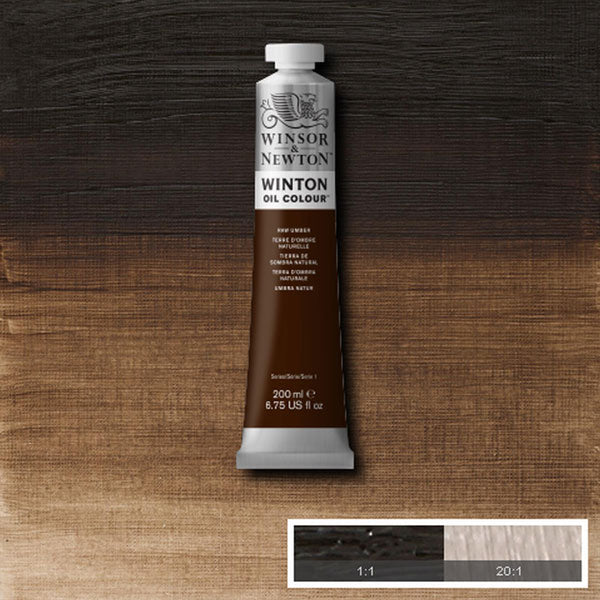 Winsor & Newton Winton Oil Colour 200ml Raw Umber - Winsor & Newton at DRK Crafts