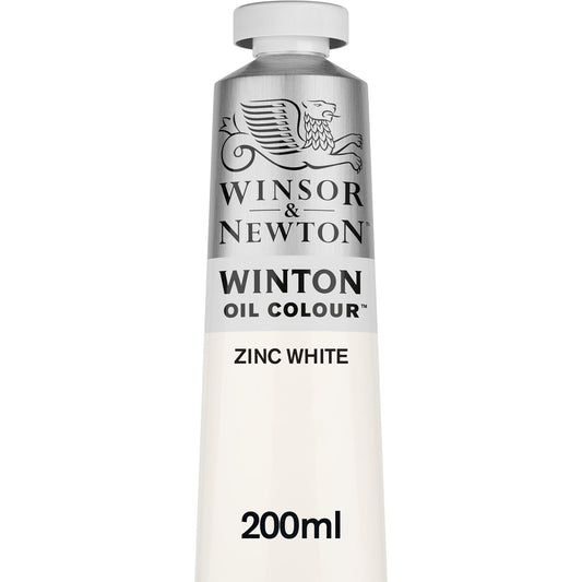 Winsor & Newton Winton Oil Colour 200ml Zinc White - Winsor & Newton at DRK Crafts