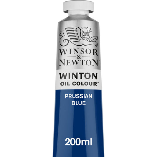 Winsor & Newton Winton Oil Colour 200ml Prussian Blue - Winsor & Newton at DRK Crafts