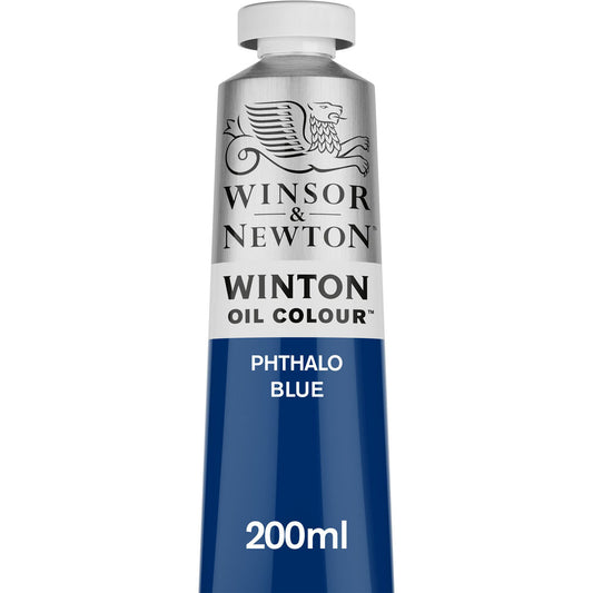 Winsor & Newton Winton Oil Colour 200ml Phthalo Blue - Winsor & Newton at DRK Crafts
