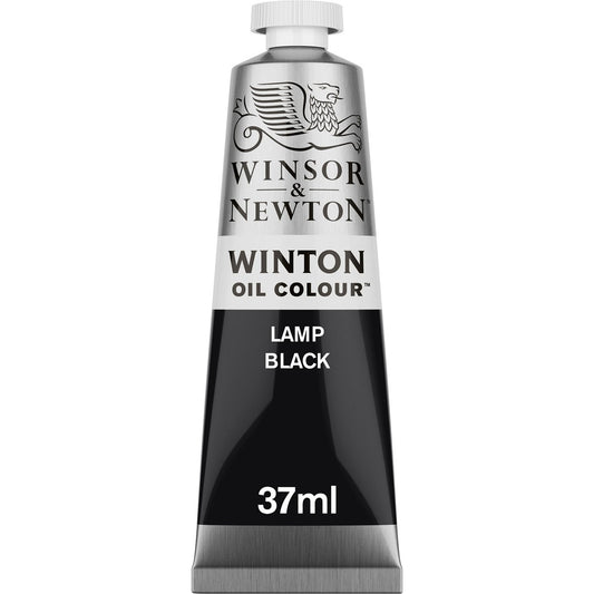 Winsor & Newton Winton Oil Colour 37ml Lamp Black - Winsor & Newton at DRK Crafts