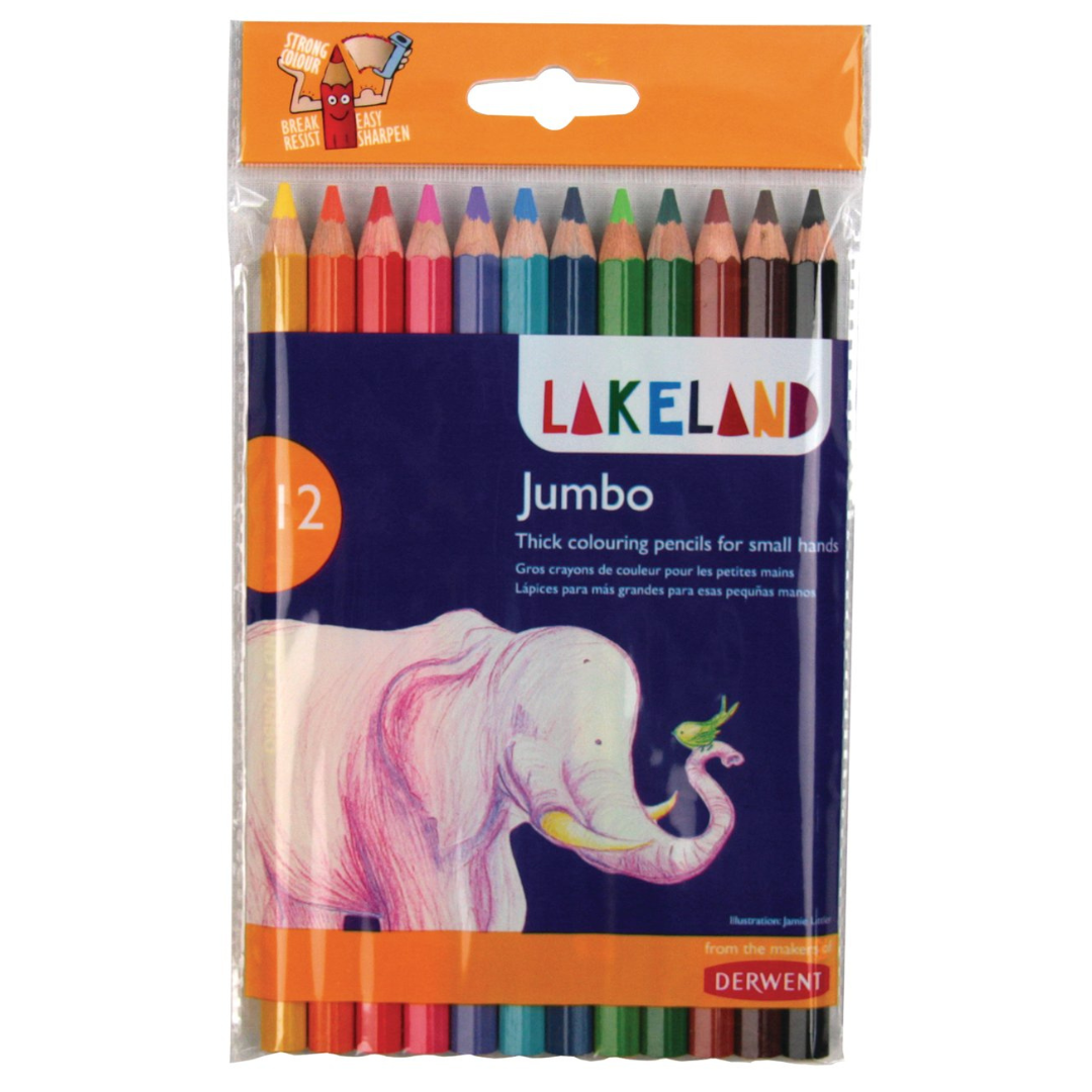Derwent Lakeland Jumbo Colouring Wallet Of 12