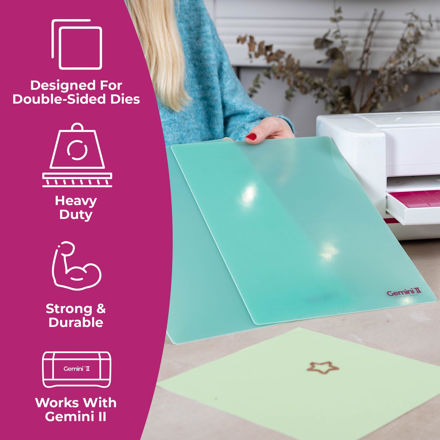 Crafter's Companion Gemini II Accs - Cutting Plates for Double-Sided Dies