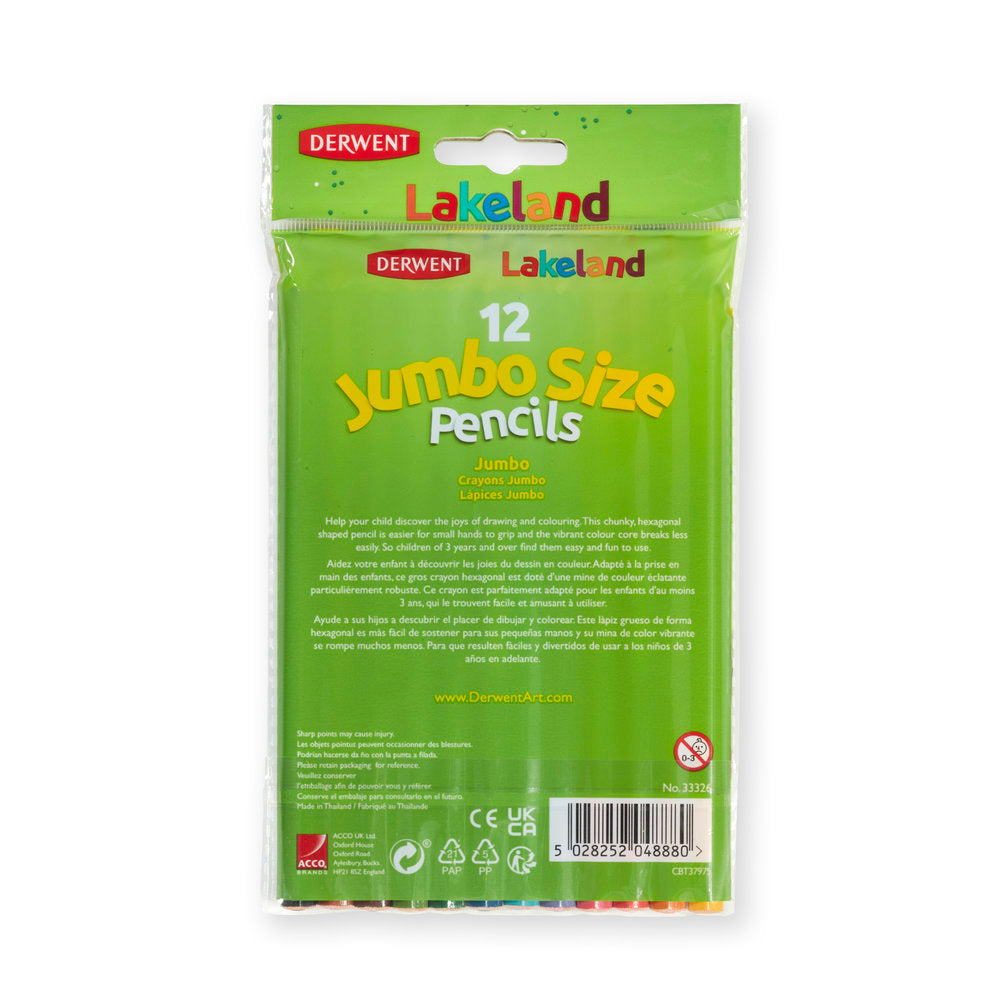 Derwent Lakeland Jumbo Colouring Wallet Of 12