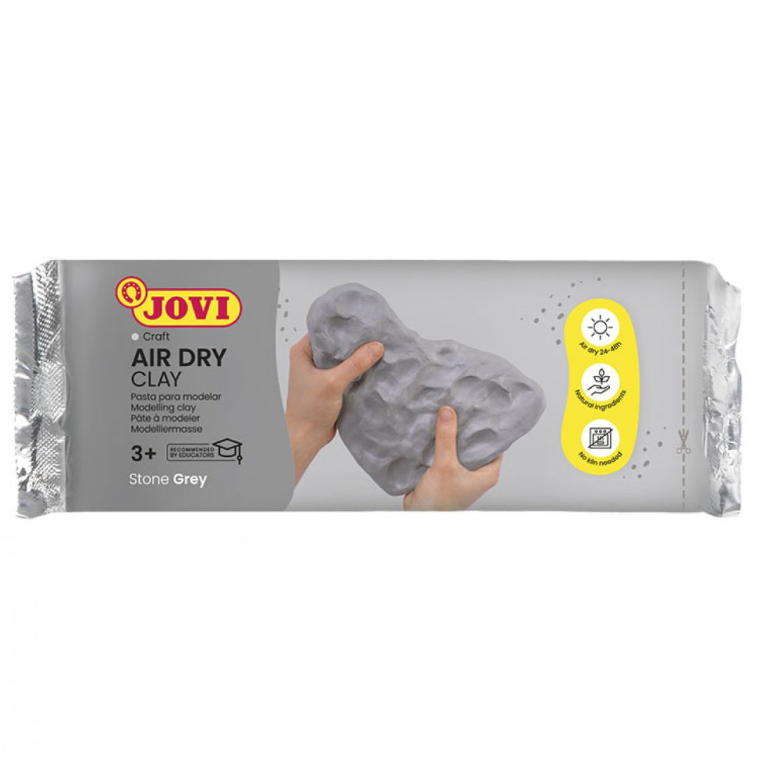 Jovi Air-Dry Clay 500 g – Grey