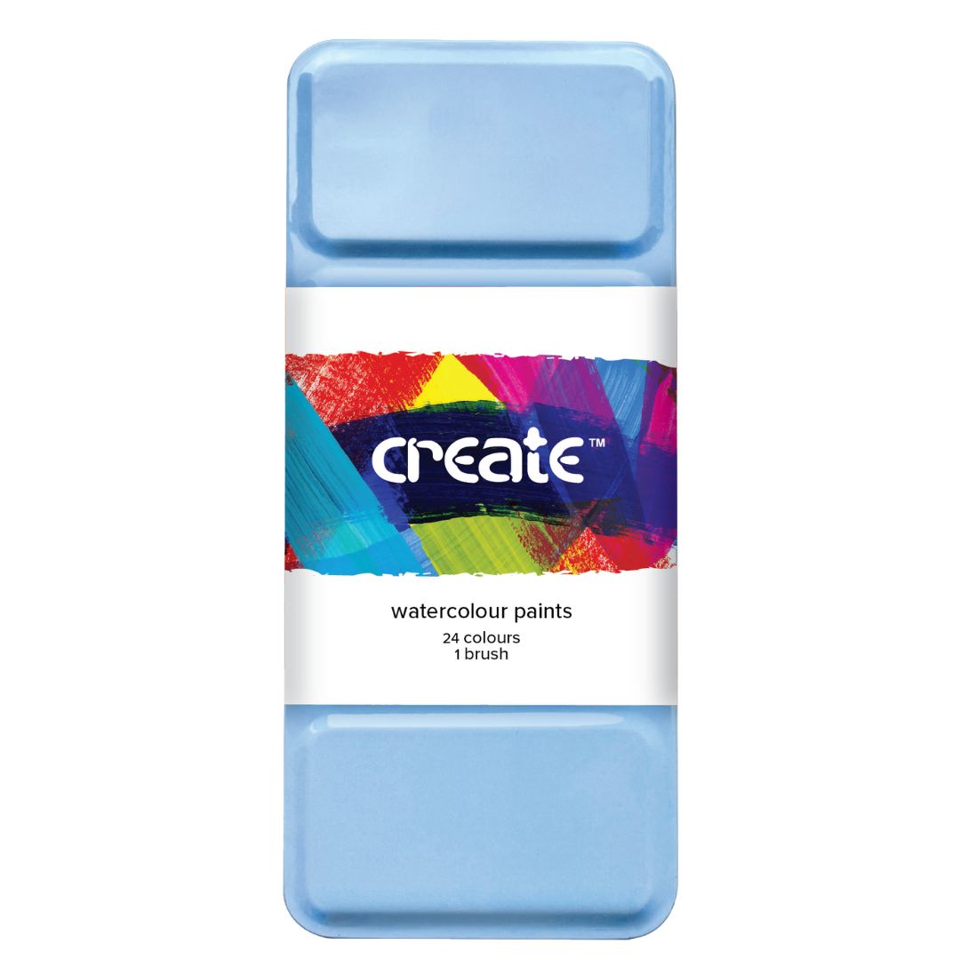 Create - Watercolour 24 Paint Tin