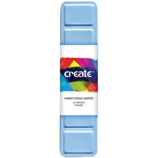 Create - Watercolour 12 Paint Tin