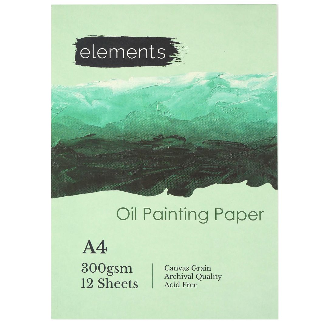Elements Oil Paper Pad 12s 300gsm - A4 – High Quality Art Paper