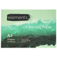 Elements Oil Paper Pad 12s 300gsm - A5 – High Quality Art Paper