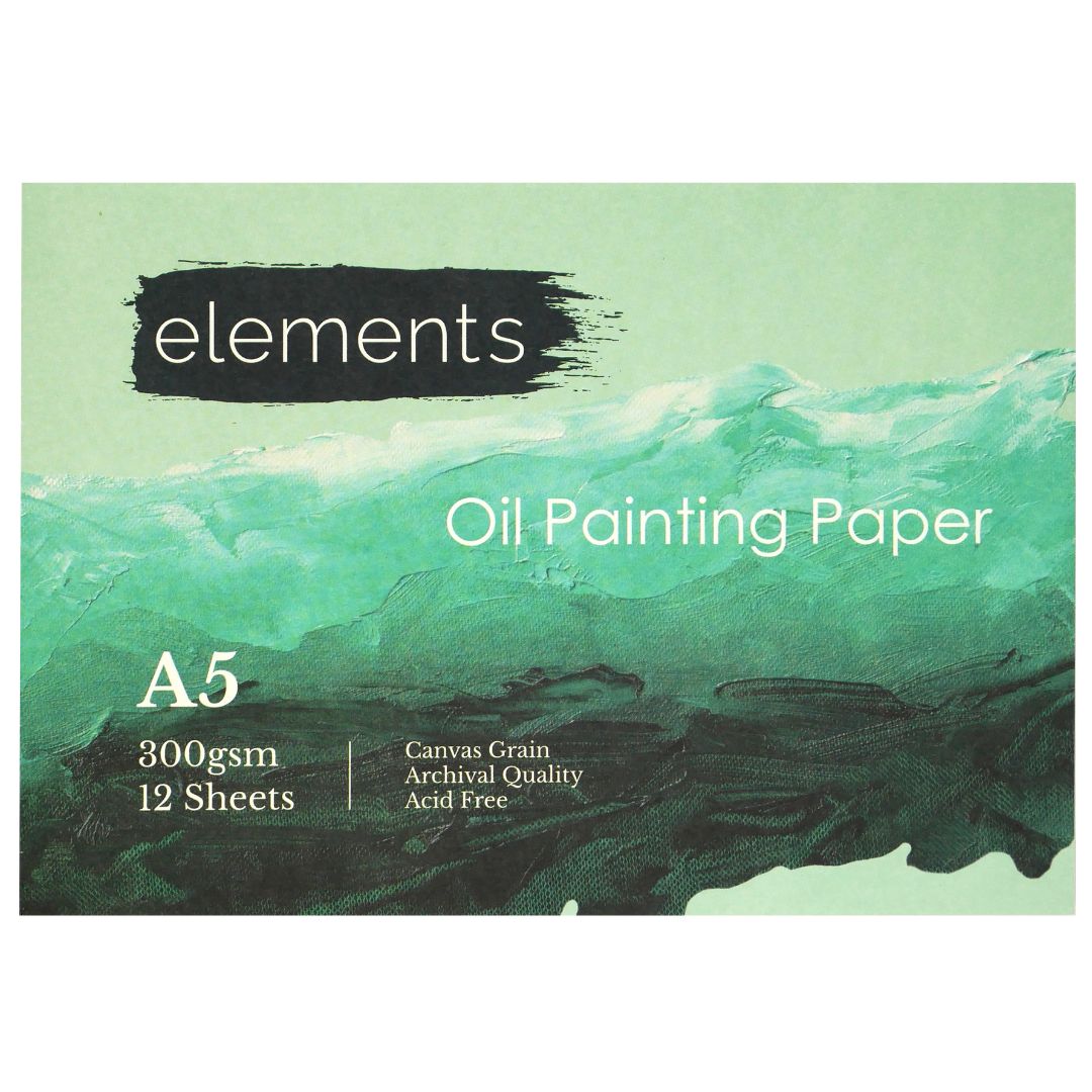 Elements Oil Paper Pad 12s 300gsm - A5 – High Quality Art Paper