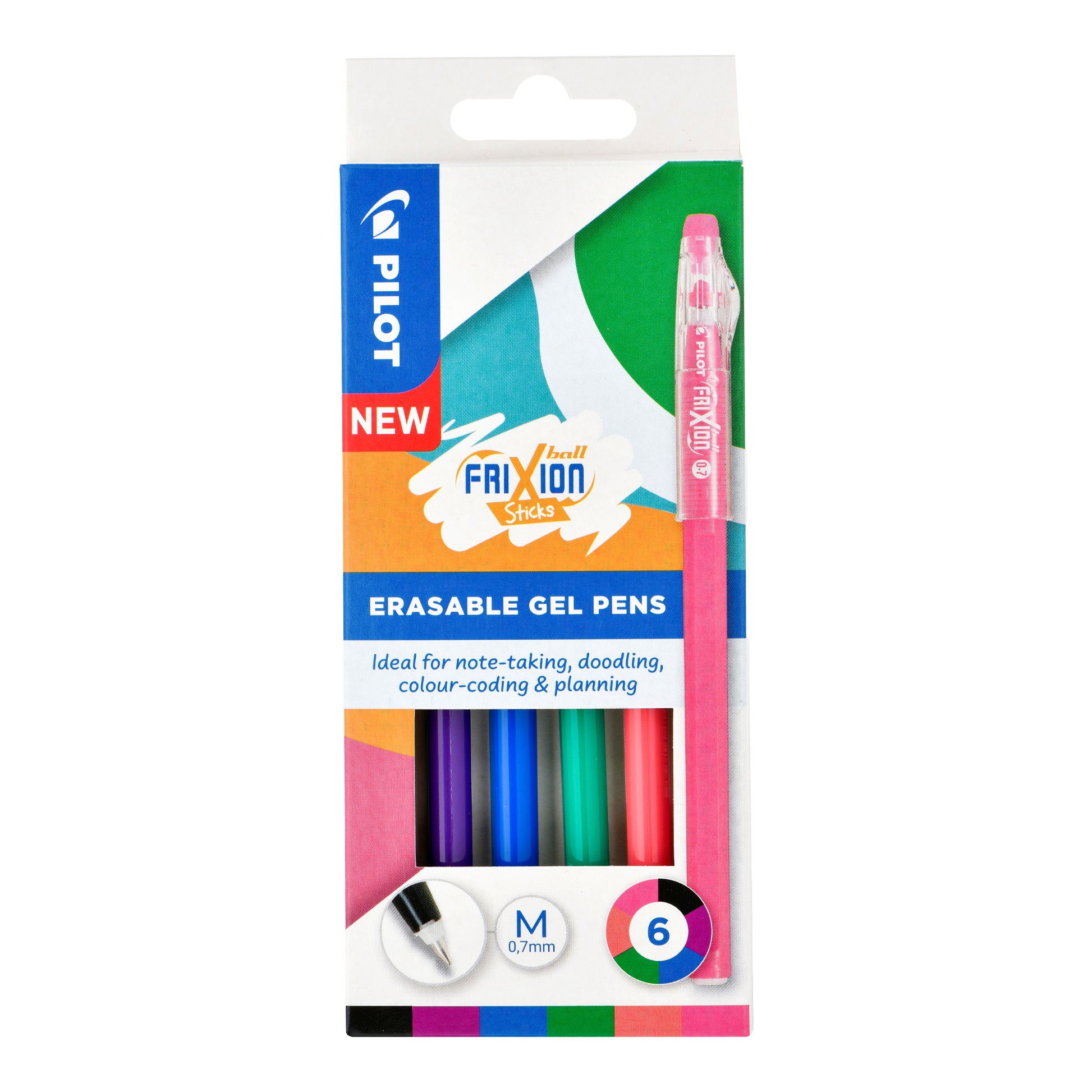 Pilot Frixion Ball stick 6pk