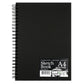 A4 Sketchbook Black Portrait BLACK PAPER 200G 50S – High Quality Art Paper
