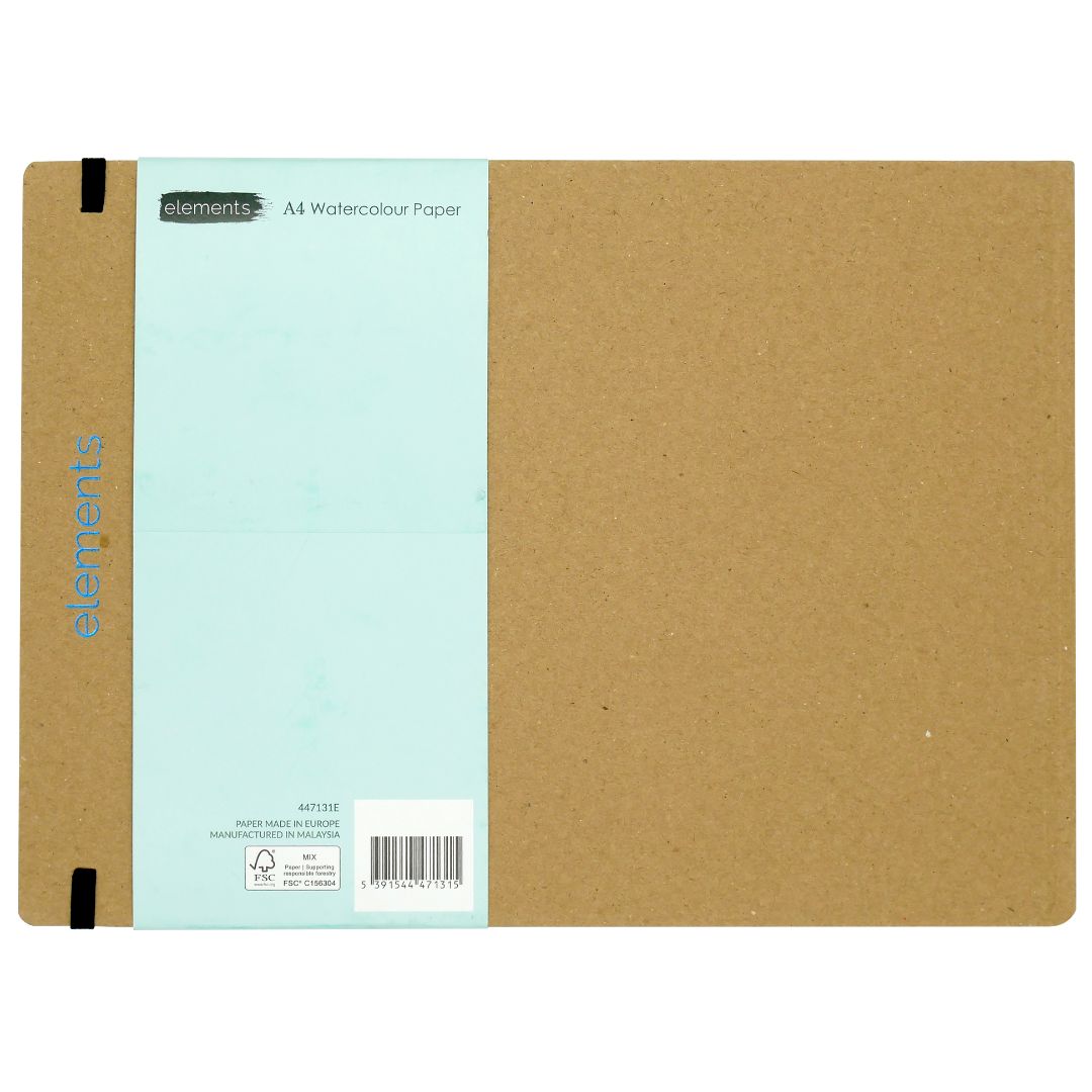 Elements Watercolour Paper Hardback Book Landscape 32s 200gsm - A4 – High Quality Art Paper