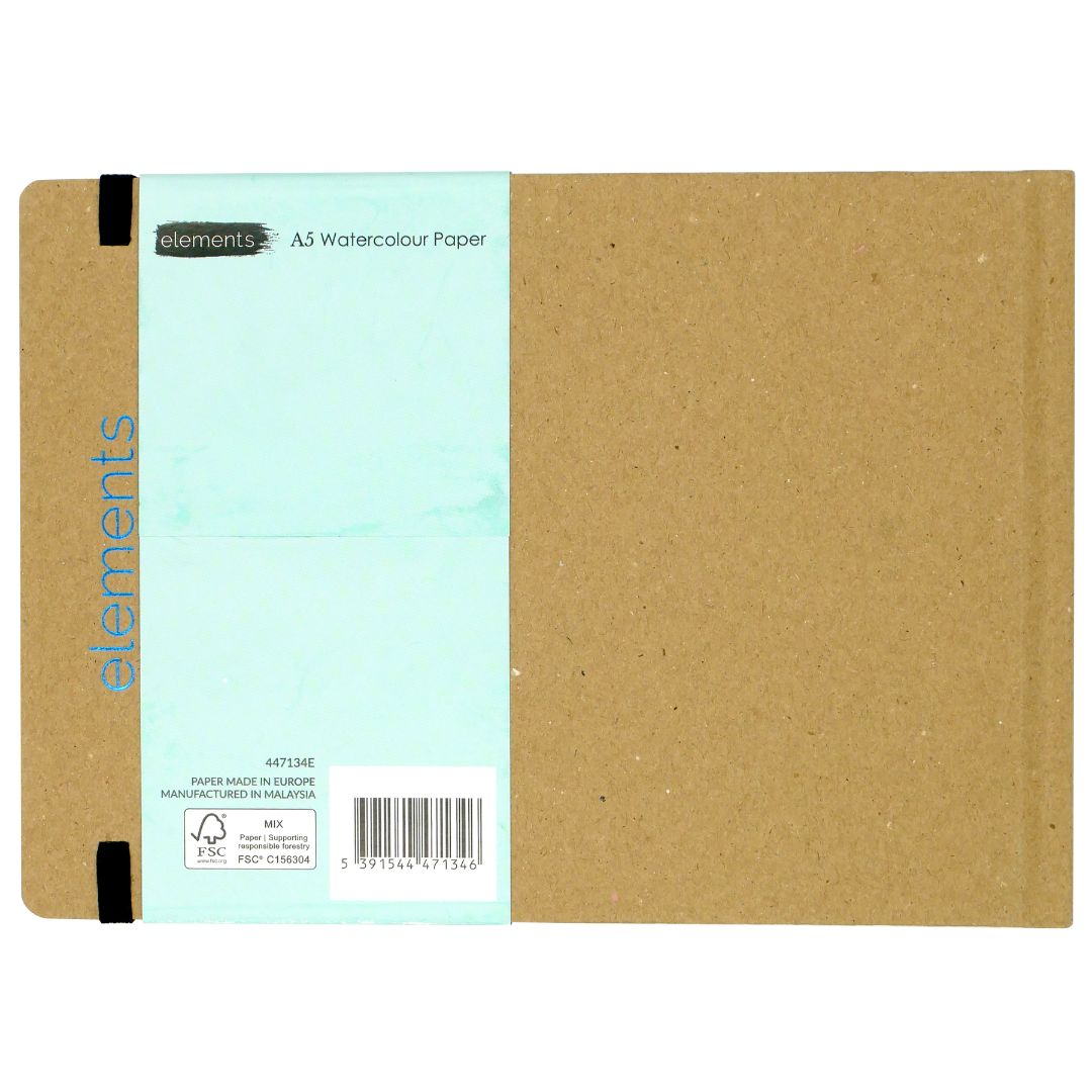 Elements Watercolour Paper Hardback Book Landscape 32s 200gsm - A6 – High Quality Art Paper