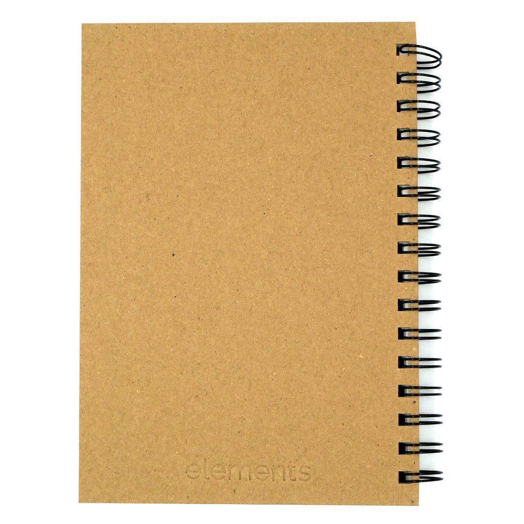 Elements A5 Sketchbook 40s 180gsm Portrait Wire-O Kraft Cover – Art & Craft Essential