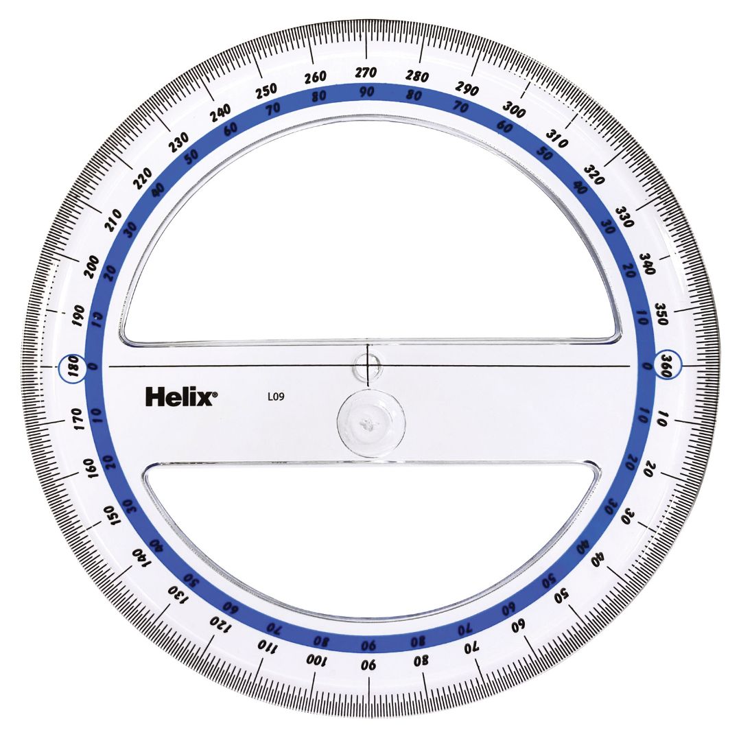 Helix 15Cm 360Deg Protractor – Geometry & Measuring Tool