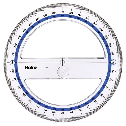 Helix 15Cm 360Deg Protractor – Geometry & Measuring Tool