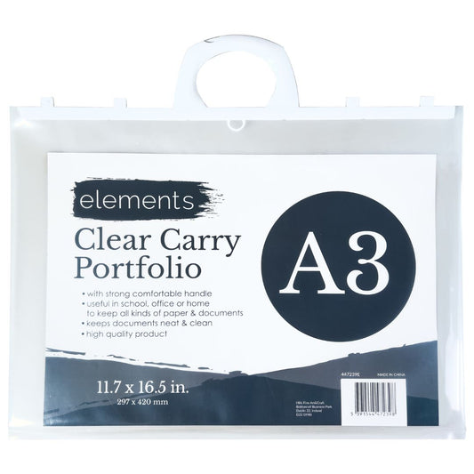 Elements Clear Carry Portfolio A3 – Art & Craft Essential