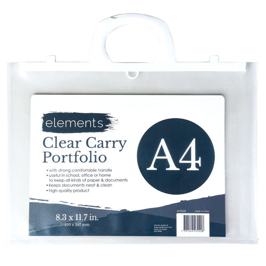 Elements Clear Carry Portfolio A4 – Art & Craft Essential