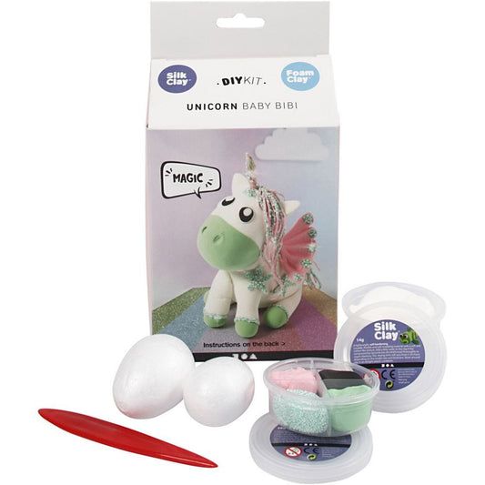 Create Crafts DIY Kit Foam Clay Kits Unicorn - Green