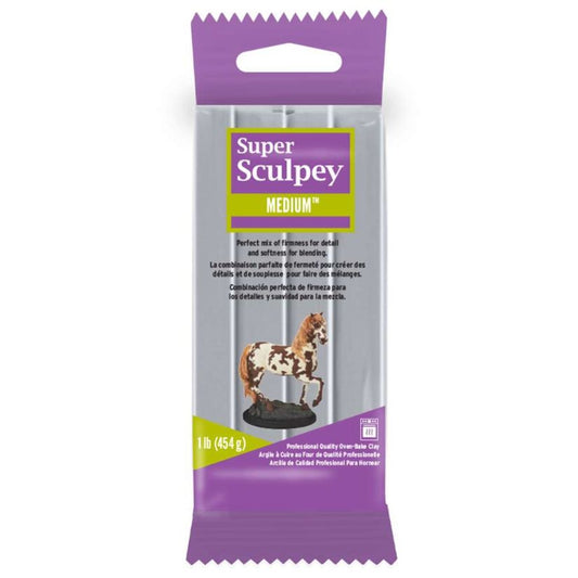 Super Sculpey Med Blend - Gray 1lb/