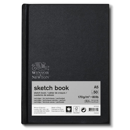 Winsor & Newton Hardback Sketch Book 170gsm - A5 Bound - Winsor & Newton at DRK Crafts