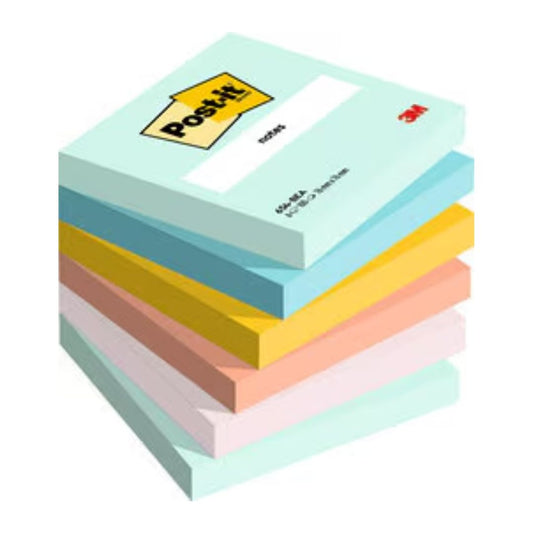 3M Post It® Notes - Beachside Colour Collection - 76mm x 76mm – 100 Sheets