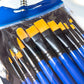 Create Blue Long Handle Watercolour Brush Pack of 12