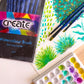 Create Blue Long Handle Watercolour Brush Pack of 12