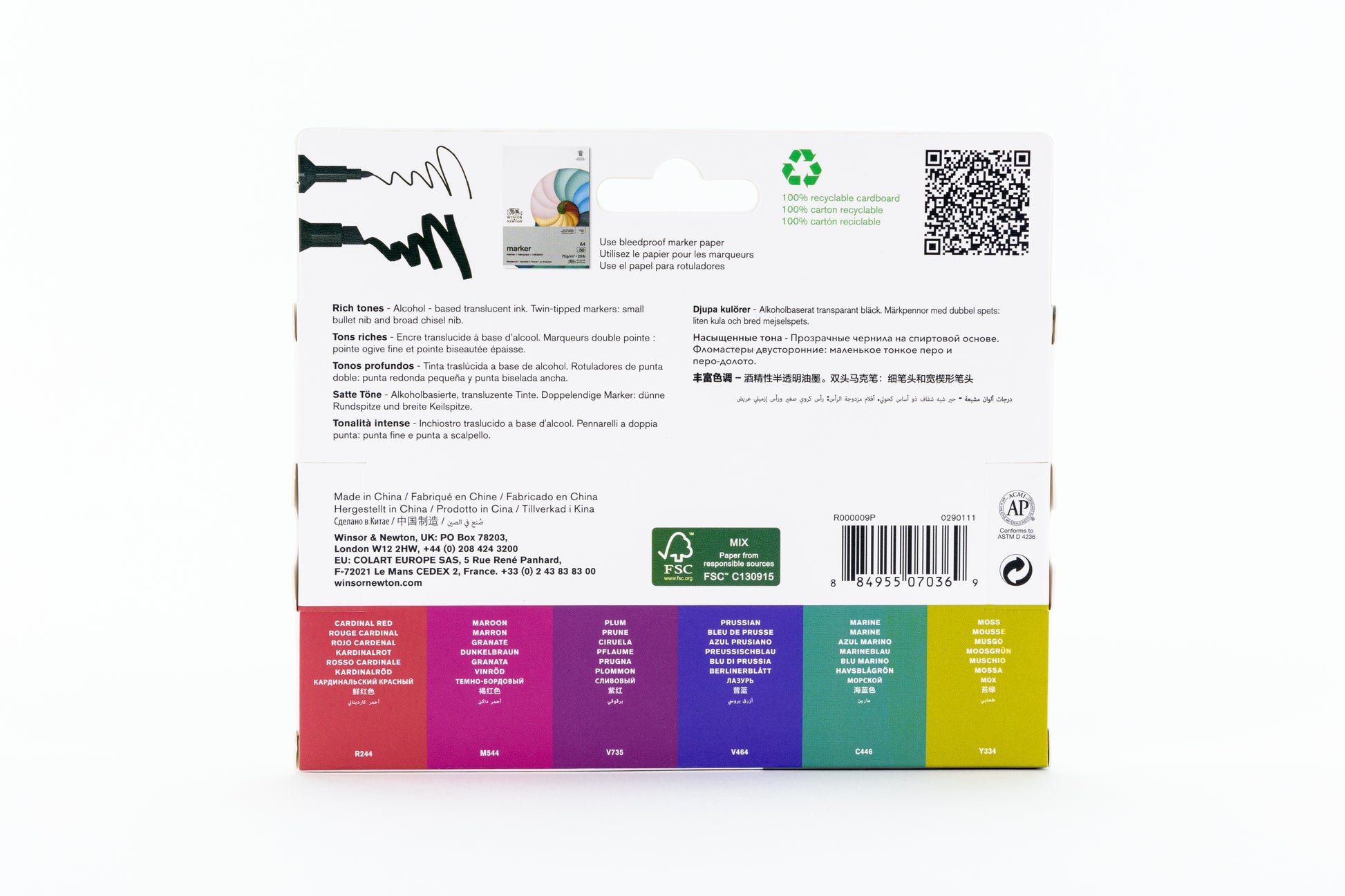 Winsor & Newton Promarker 6 Set - Rich Tones - Winsor & Newton at DRK Crafts