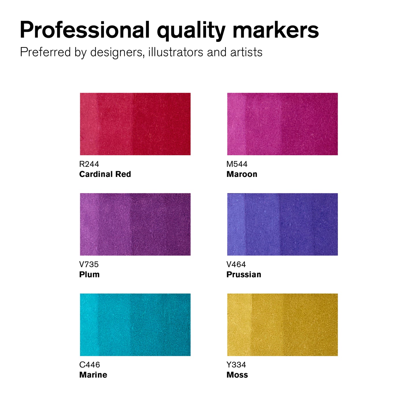 Winsor & Newton Promarker 6 Set - Rich Tones - Winsor & Newton at DRK Crafts