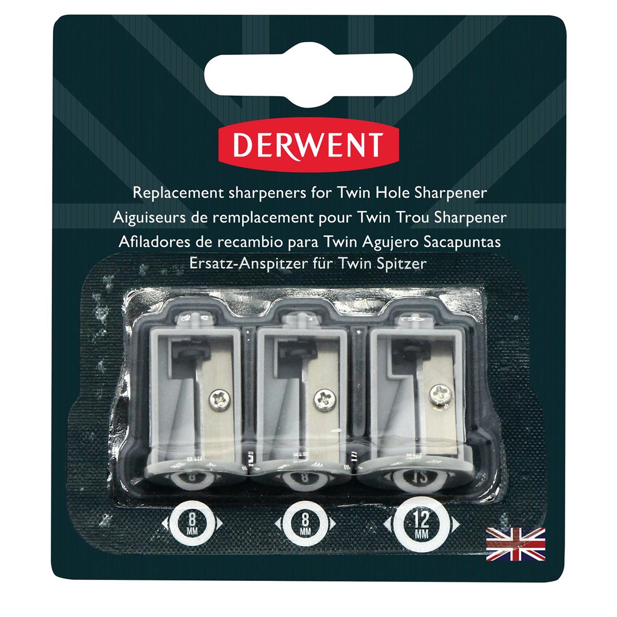 Derwent Replacement Sharpeners For Twin Hole Sharpener