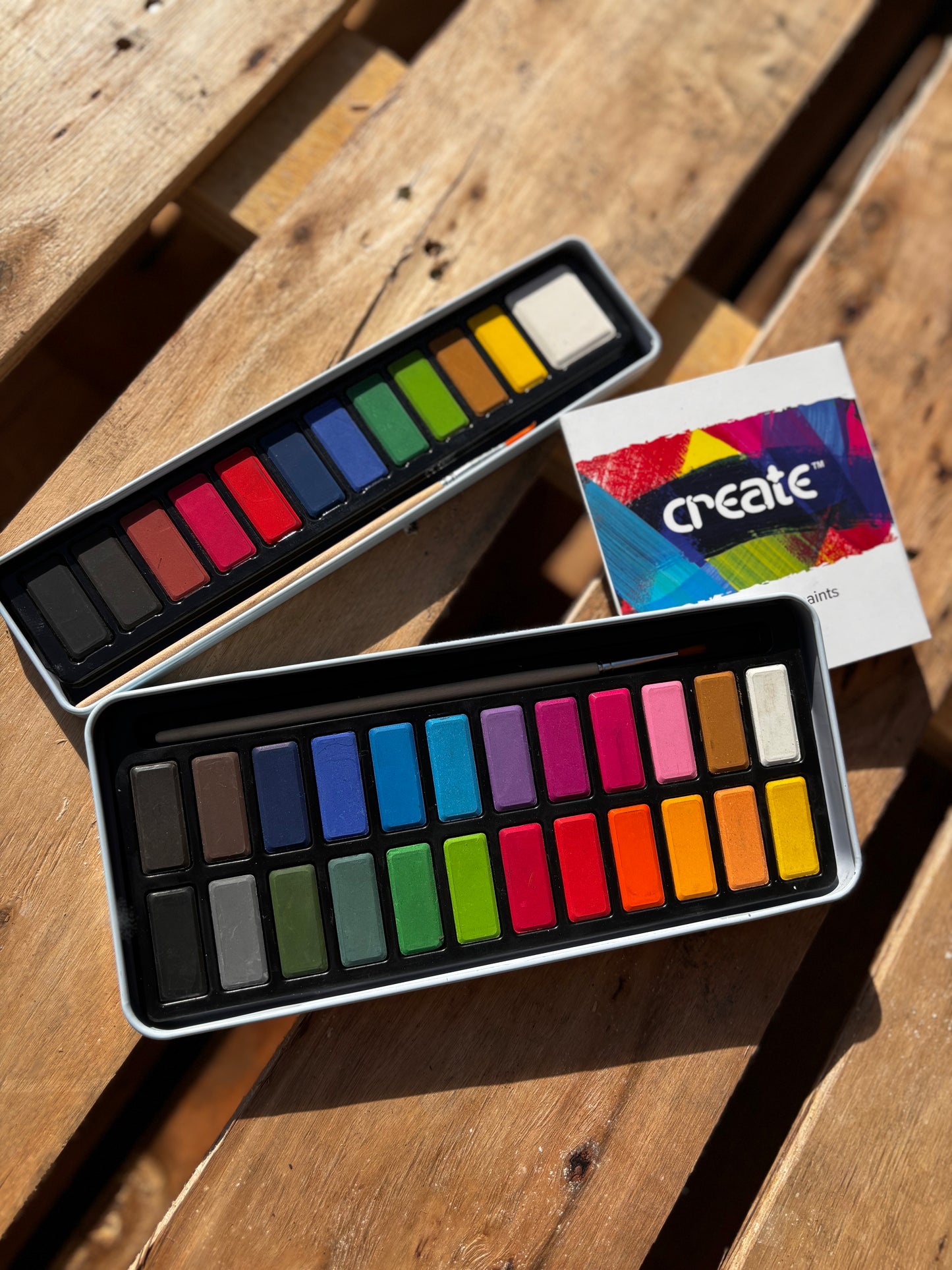 Create - Watercolour 12 Paint Tin