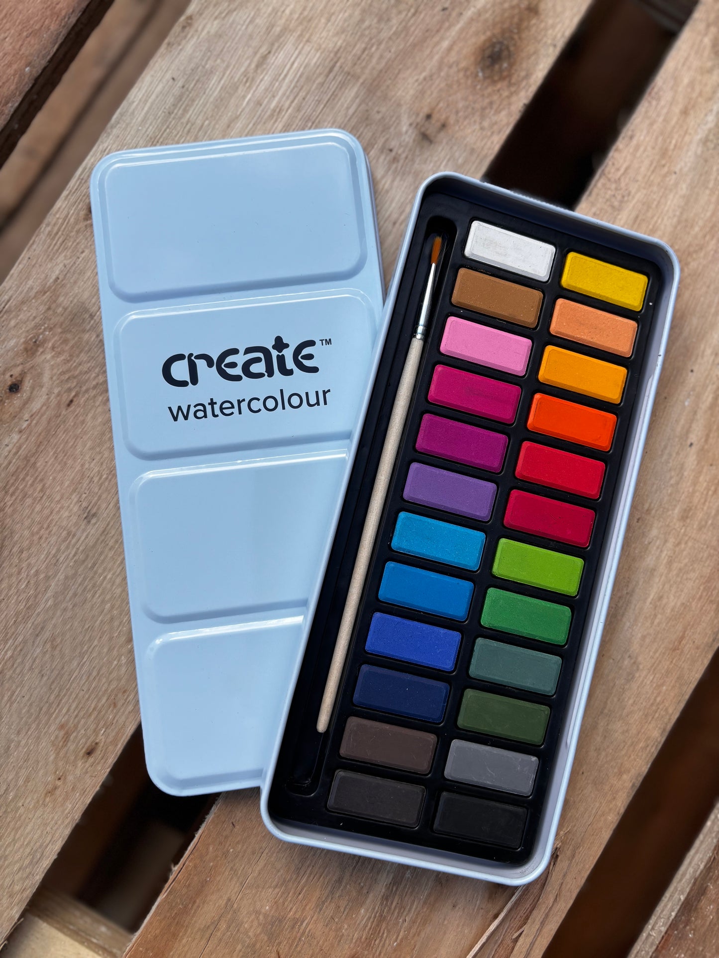 Create - Watercolour 24 Paint Tin