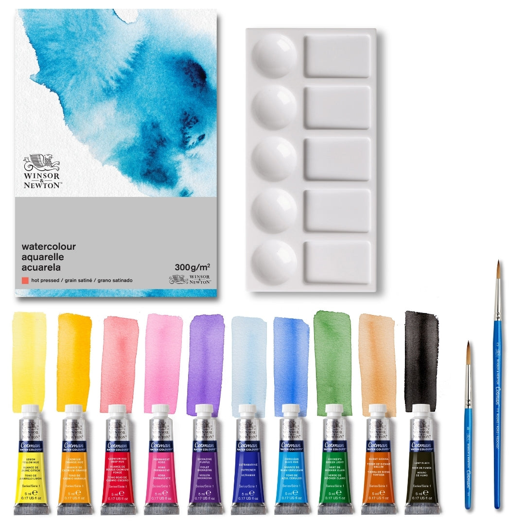 Winsor & Newton Cotman Watercolour Cardboard Set 10X5ml - Winsor & Newton at DRK Crafts
