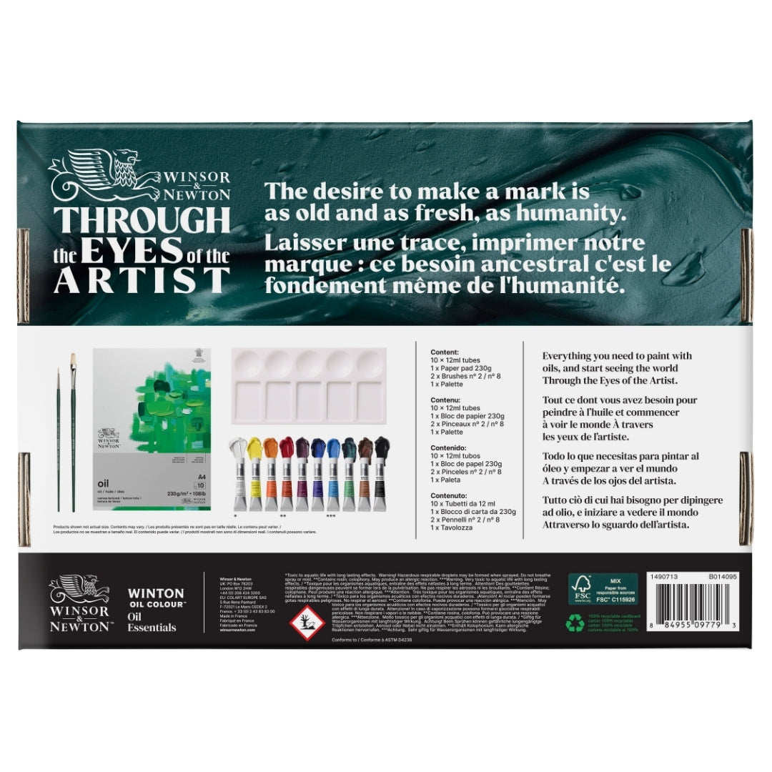 Winsor & Newton Winton Oil Cardboard Set 10x12ml - Winsor & Newton at DRK Crafts