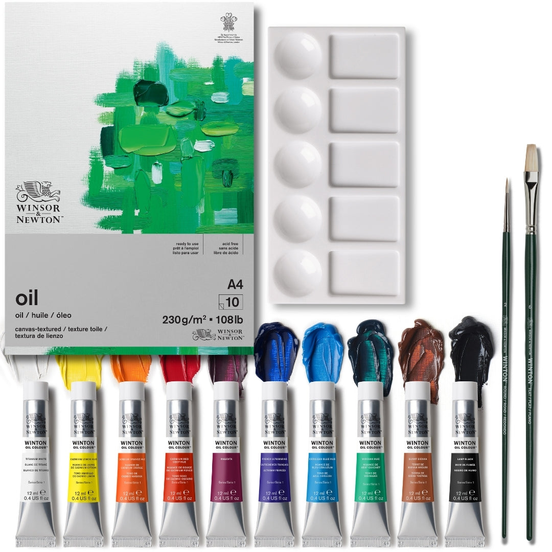 Winsor & Newton Winton Oil Cardboard Set 10x12ml - Winsor & Newton at DRK Crafts