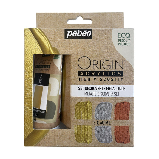 Pebeo Origin Acrylics Acrylics Set 5x Primary Colours (60ml)