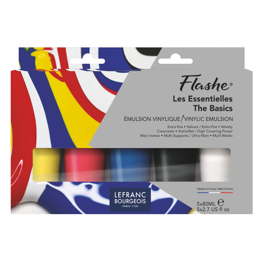 Lefranc Bourgeois Flashe Primary Set 5x80ml