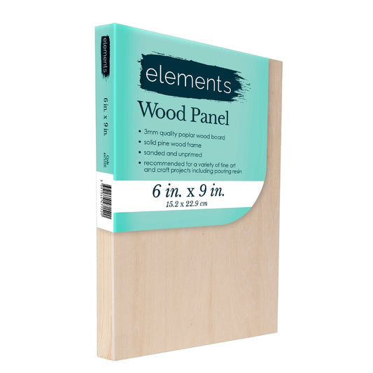 Elements Wooden Panel - 6x9inch – Art & Craft Essential