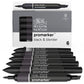 Winsor & Newton Promarker 6 Set - 5 Blacks + Blender Set - Winsor & Newton at DRK Crafts