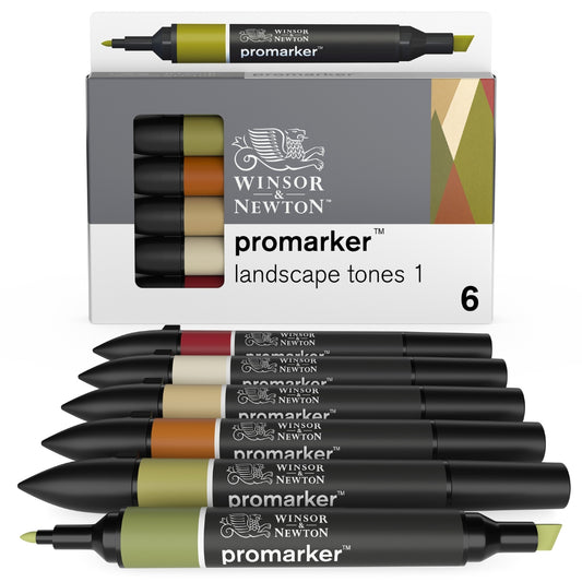 Winsor & Newton Promarker 6 Set - Landscape - Winsor & Newton at DRK Crafts