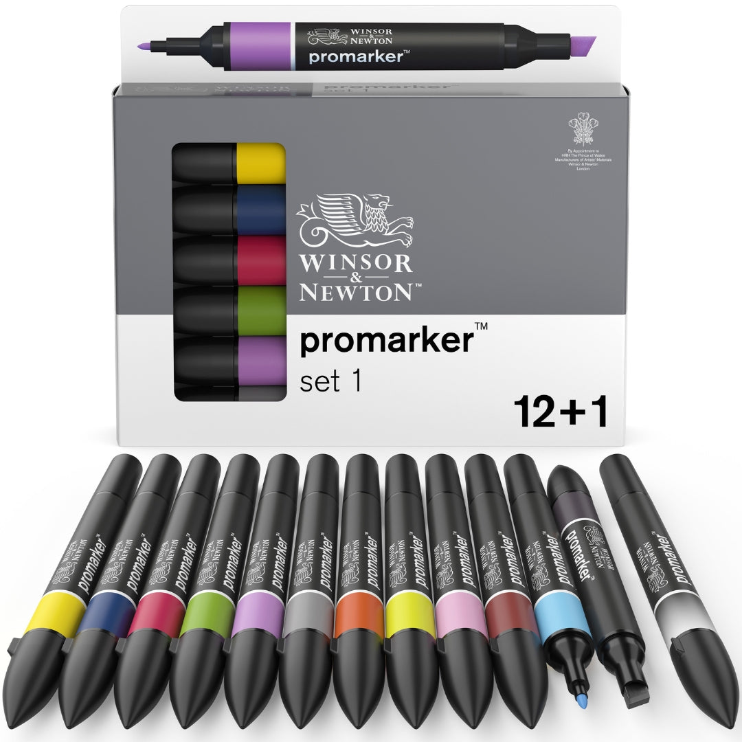 Winsor & Newton Promarker 12 Set 1 - Winsor & Newton at DRK Crafts