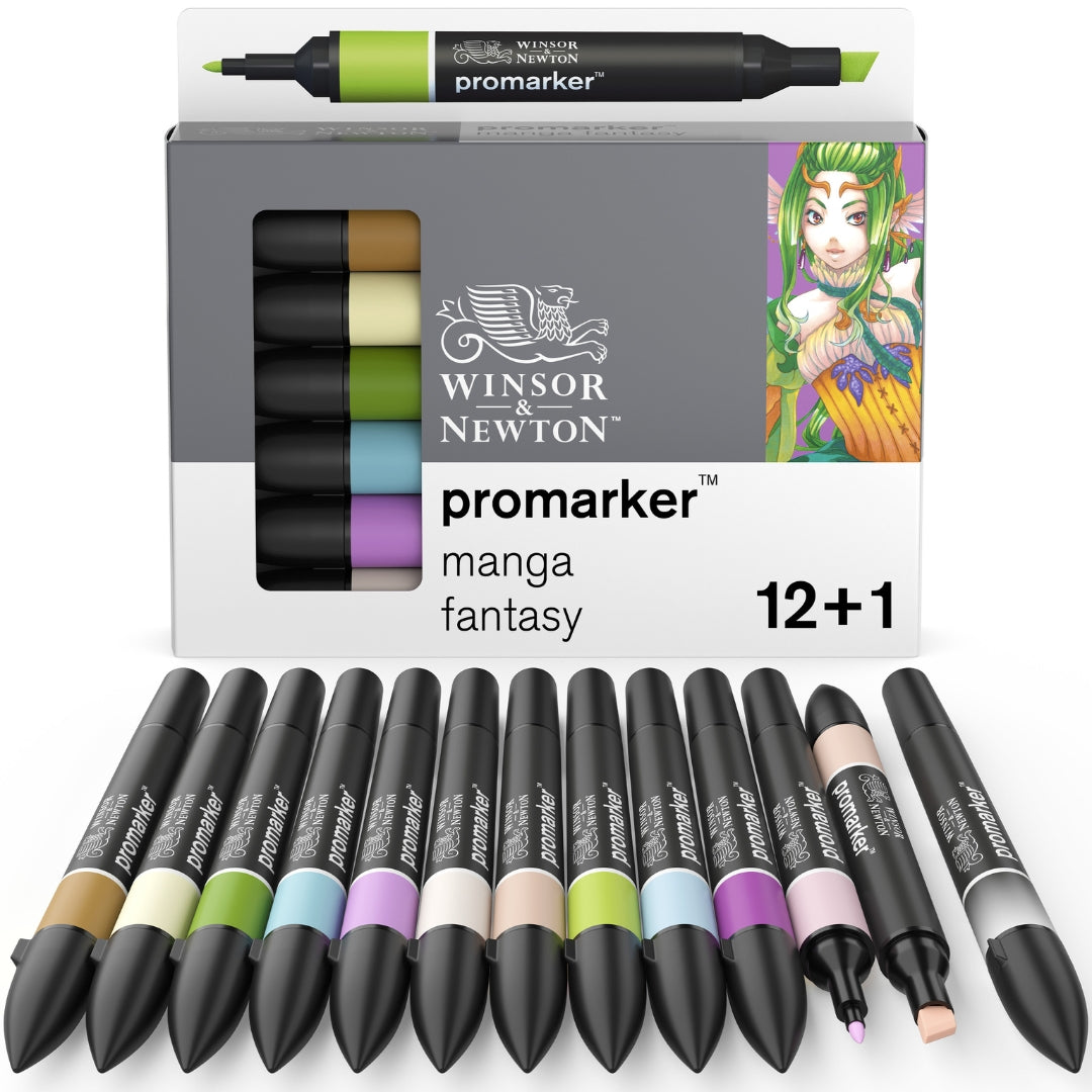 Winsor & Newton ProMkr 12+1 Manga Fantasy - Winsor & Newton at DRK Crafts